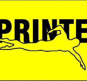 AQUASPORT TOALLA MICROFIBRA ESTAMPADA GRANDE SPRINTER AMARILLO FOSFO/NEGRO